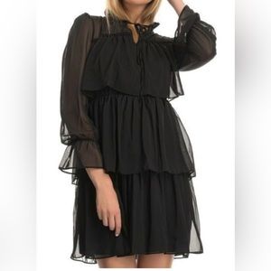 Girl Soul Chiffon Tiered Dress
